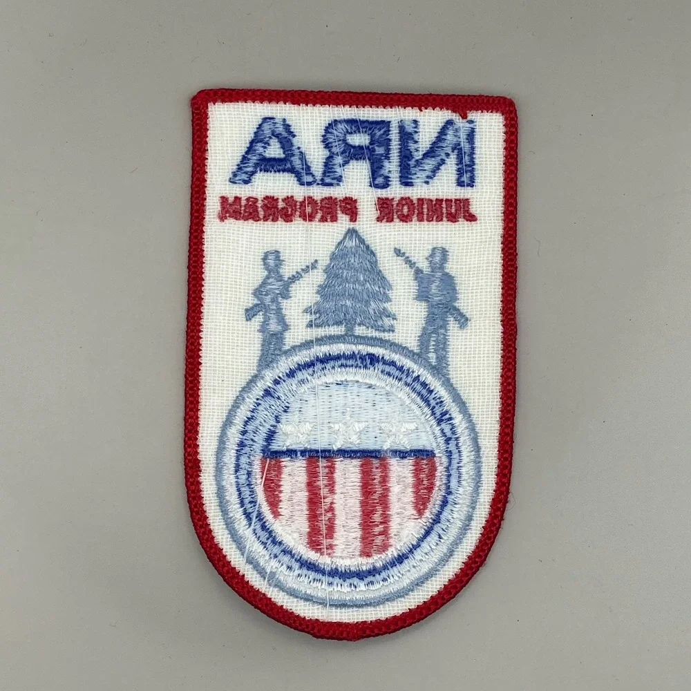 NRA National Rifle Junior Program Embroidered Cloth‎ Patch 4.25 x 2.5 In
